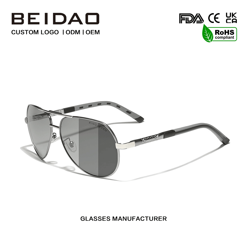 2026 Designer Color-changing Alloy Frame UV400 Fashion Sunglasses