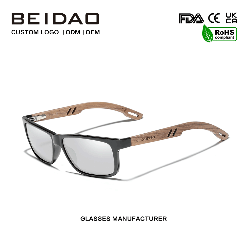 Designer Handmade Walnut Frame Sunglasses Eyewear