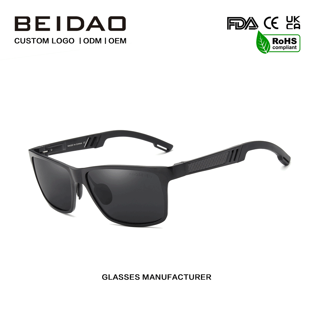 Designer Polarized Rectangular Outdoor Sunglasses For Men