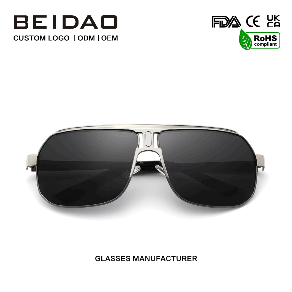 Fashion Big Alloy Frame UV400 Protection Sunglasses