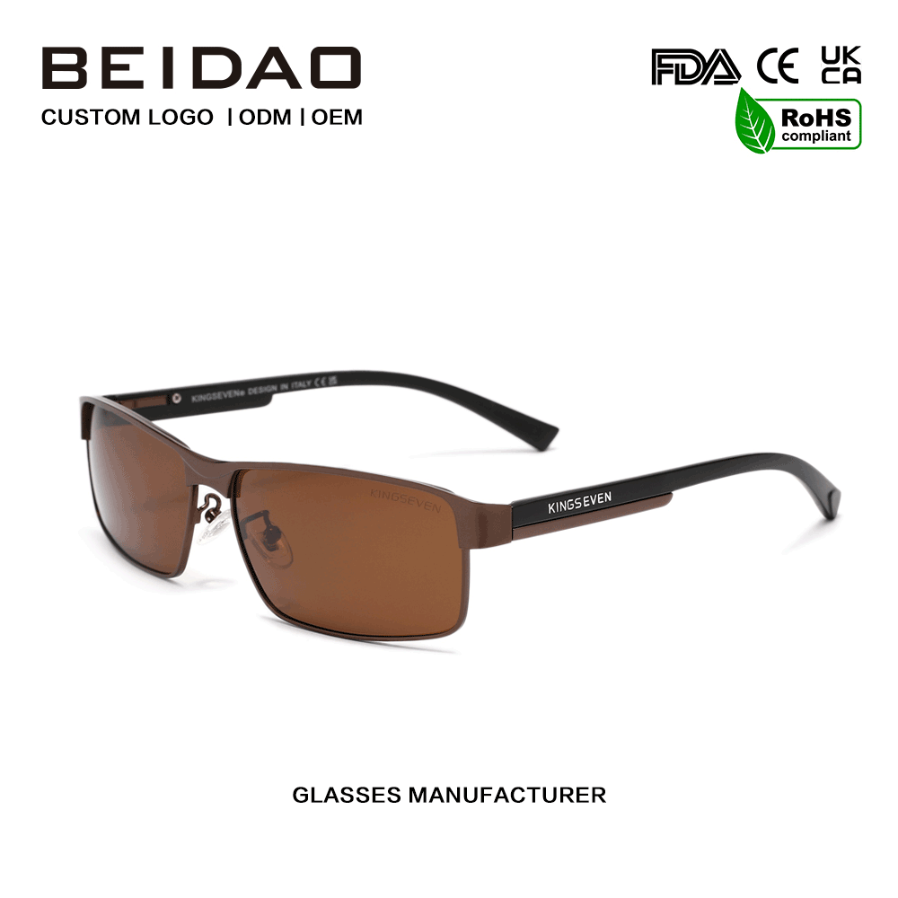 For Unisex Brown TAC Polarized Outdoor Sports Sunglasses