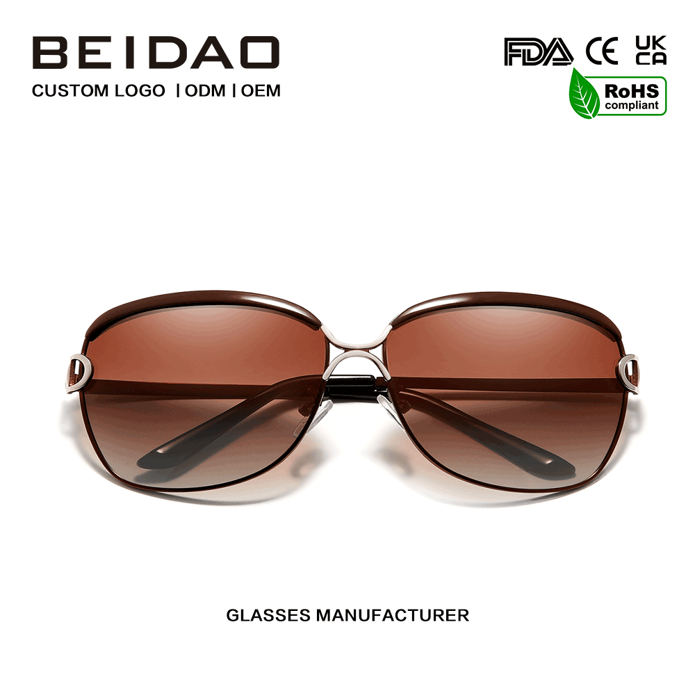 Luxury Oversized Polarized Gradient Sunglasses for Women