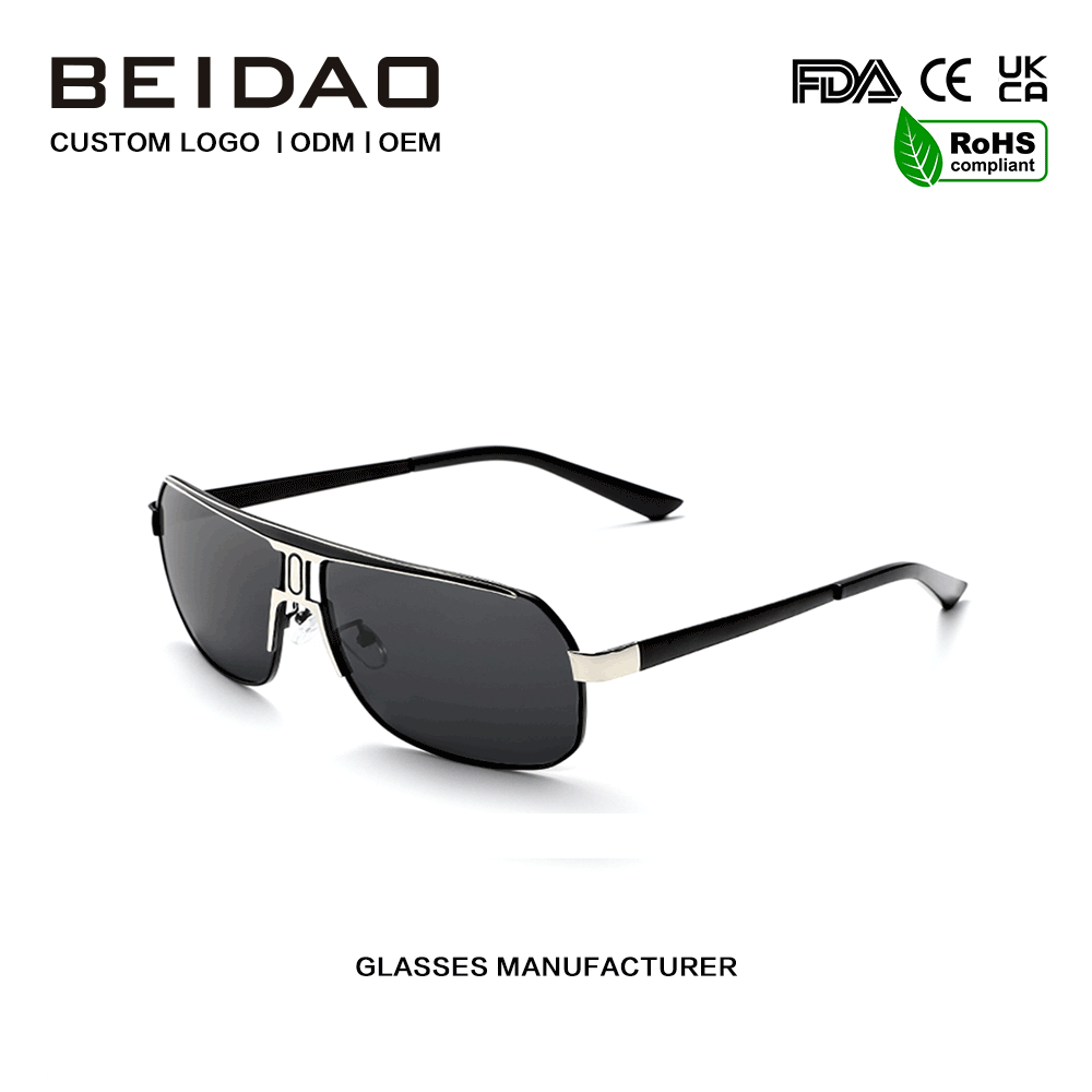 Modern Big Alloy Frame UV400 Protection Sunglasses for Men Women