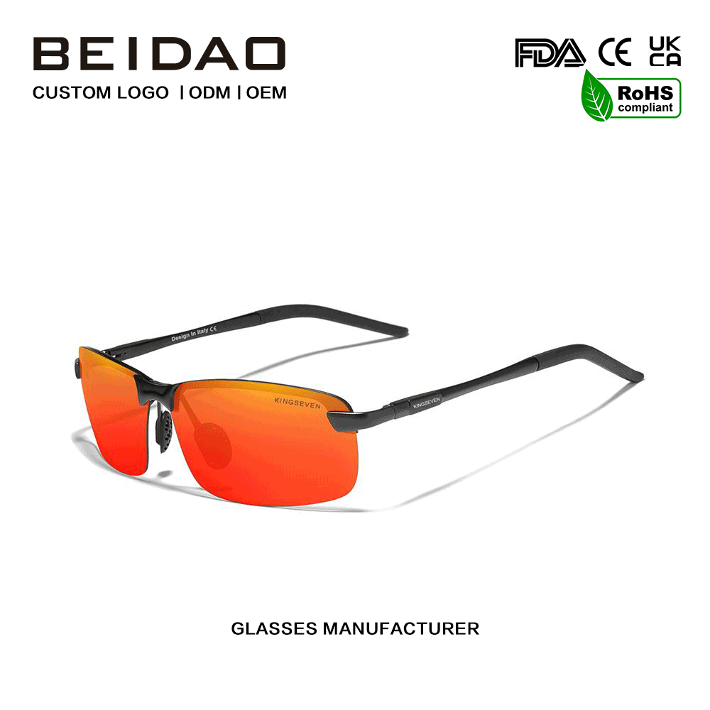 Modern Metal Frame Polarized Sunglasses for Women Men
