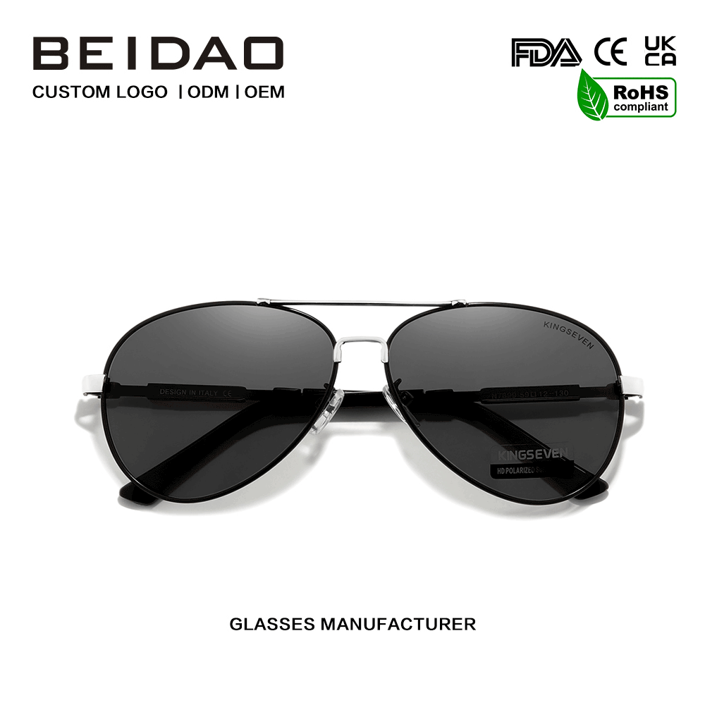 Polarized Aluminum Full Rim Sunglasses with Polycarbonate Lenses
