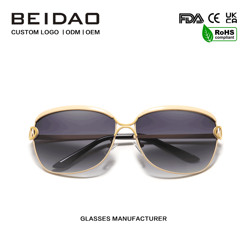 Women's Retro Oversized Polarized Gradient Sunglasses